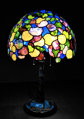 TIFFANY TABLE LAMP 『HYDRANGEA』 | 東京のステンドグラス教室 