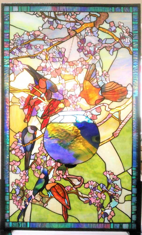 2020.6.15． 春の花・鳥たち そして金魚鉢 ：制作 大久保千聖 さん