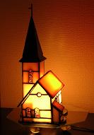 灯りをともした教会ランプ1.jpg