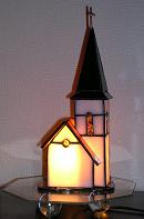 灯りをともした教会ランプ2.jpg