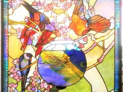 2020.6.15．　春の花・鳥たち　そして金魚鉢　　：制作　大久保千聖　さん
