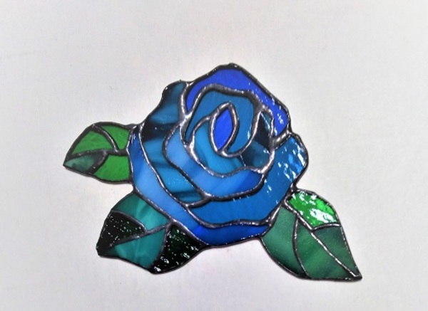 青い薔薇のコースター